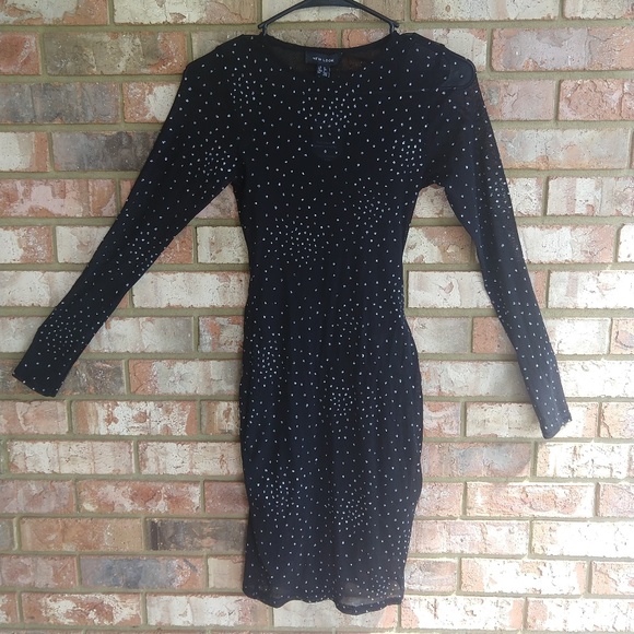 📣HP📣 NEW Black Glitter Mesh Date Night Dress - Picture 5 of 6